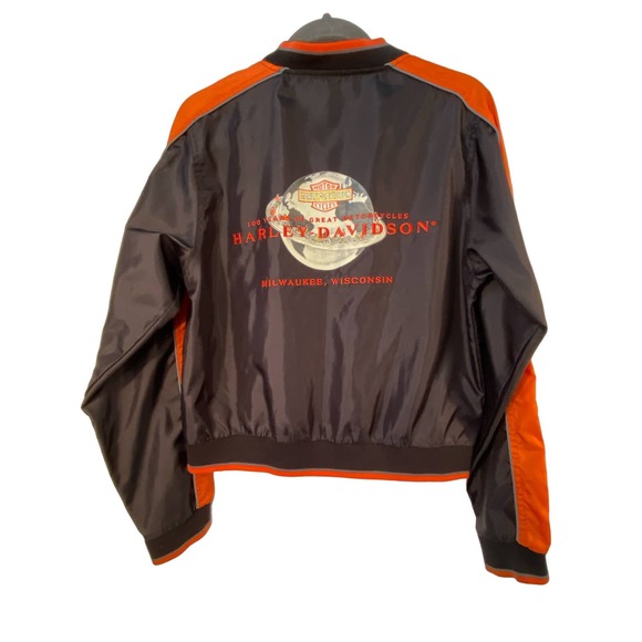 Vintage Harley Davidson 100th Anniversary Zip Jacket Size M* Classic Design WC19 - Picture 4 of 12